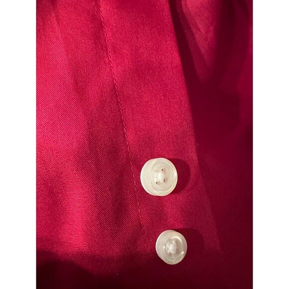 NWT Stafford Men's Travel Easy care Long Sleeve Shirt Red XL 17-17.5 32/33 - Picture 5 of 6